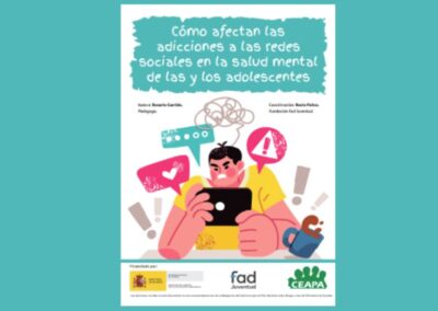 Folleto: Cómo afectan las adicciones a las redes sociales en la salud mental de las y los adolescentes