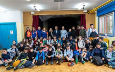 6º de Primaria del CEIP Mateo Escagedo Salmón en ruta hacia Santo Toribio