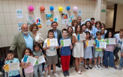 Entrega de premios del Concurso Infantil de Dibujo “Mi mundo prefiere aire limpio” en el Centro de Salud Camargo Interior