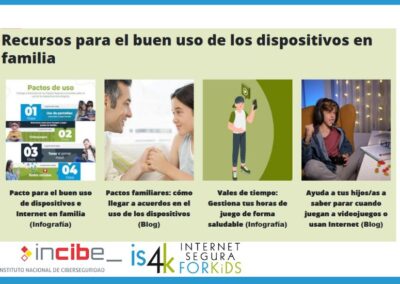 Recursos para el buen uso de los dispositivos en familia